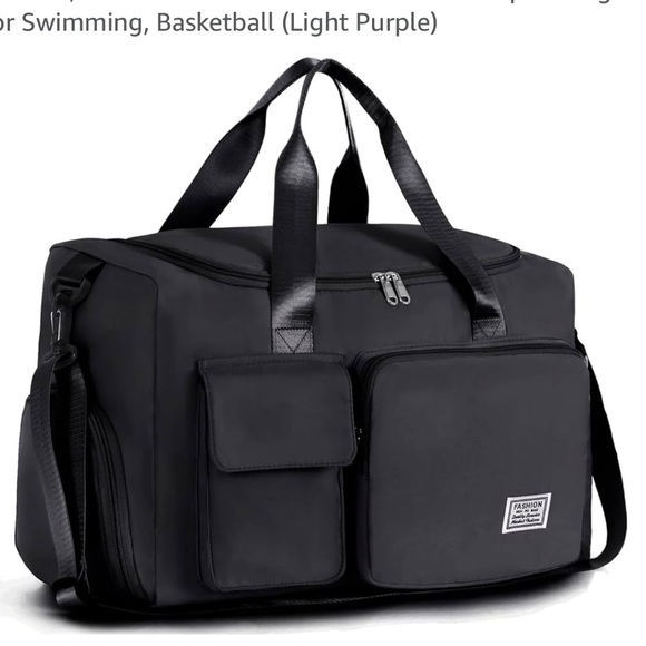 Duffle Bag with Shoes Compartment & Adjustable Strap,Foldable Travel Duffel Bags - Picture 1 of 4